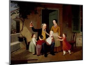 A Visit from Grandfather, c.1850-James Goodwin Clonney-Mounted Giclee Print