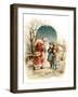 A Visit from Saint Nicholas - an Early 1900S Vintage Greeting Card Illustration.-Victorian Traditions-Framed Photographic Print