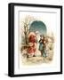 A Visit from Saint Nicholas - an Early 1900S Vintage Greeting Card Illustration.-Victorian Traditions-Framed Photographic Print