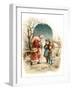 A Visit from Saint Nicholas - an Early 1900S Vintage Greeting Card Illustration.-Victorian Traditions-Framed Photographic Print