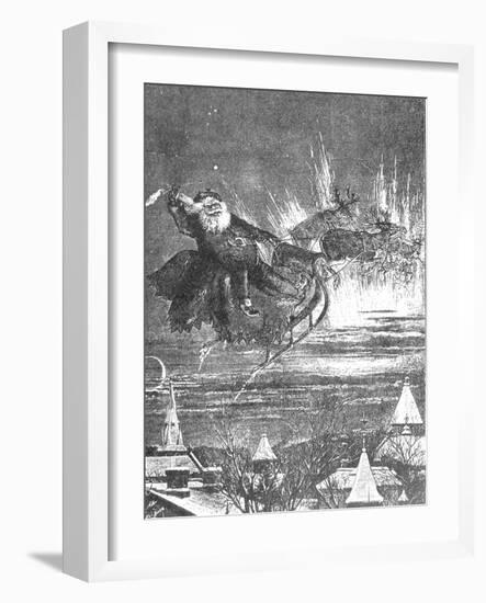 A Visit from St. Nicholas, 1860s-Thomas Nast-Framed Giclee Print