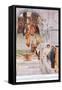 A Visit of Agrippa to Augustus-Sir Lawrence Alma-Tadema-Framed Stretched Canvas