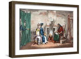 A Visit to a Fortune Teller, Early 19th Century-Isaac Robert Cruikshank-Framed Giclee Print