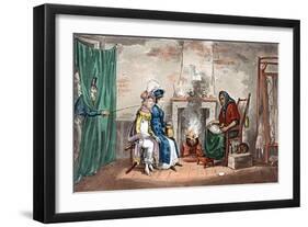 A Visit to a Fortune Teller, Early 19th Century-Isaac Robert Cruikshank-Framed Giclee Print
