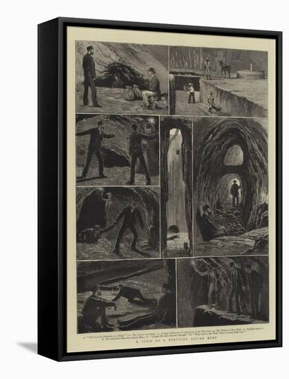 A Visit to a Peruvian Silver Mine-Joseph Nash-Framed Stretched Canvas