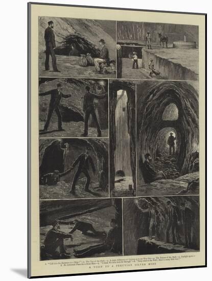 A Visit to a Peruvian Silver Mine-Joseph Nash-Mounted Giclee Print