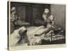 A Visit to a Plague Hospital in Bombay, a Scene in the Female Ward of the Grant Road Hospital-null-Stretched Canvas