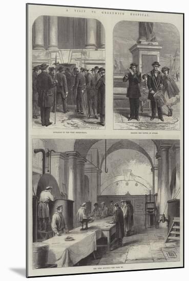 A Visit to Greenwich Hospital-null-Mounted Giclee Print