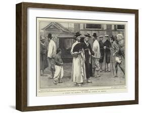 A Visit to Korea, a Street Scene in Seoul-Frank Dadd-Framed Giclee Print