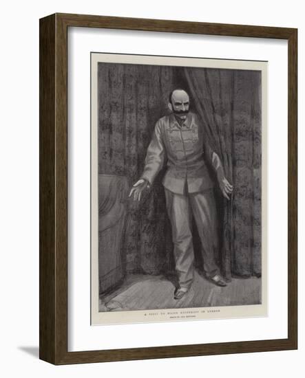 A Visit to Major Esterhazy in London-Charles Paul Renouard-Framed Giclee Print