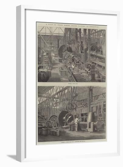 A Visit to Penn's Marine Engine Factory, at Greenwich-null-Framed Giclee Print