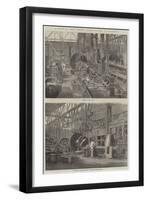 A Visit to Penn's Marine Engine Factory, at Greenwich-null-Framed Premium Giclee Print