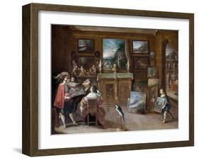 A Visit to the Art Dealer, c.1625-Frans II the Younger Francken-Framed Giclee Print