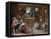 A Visit to the Art Dealer, c.1625-Frans II the Younger Francken-Framed Stretched Canvas