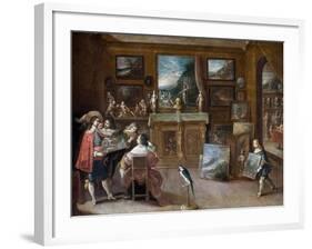 A Visit to the Art Dealer, c.1625-Frans II the Younger Francken-Framed Giclee Print