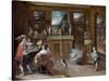 A Visit to the Art Dealer-Frans Francken the Younger-Stretched Canvas