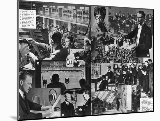 A Visit to the BBC, 1937-null-Mounted Giclee Print