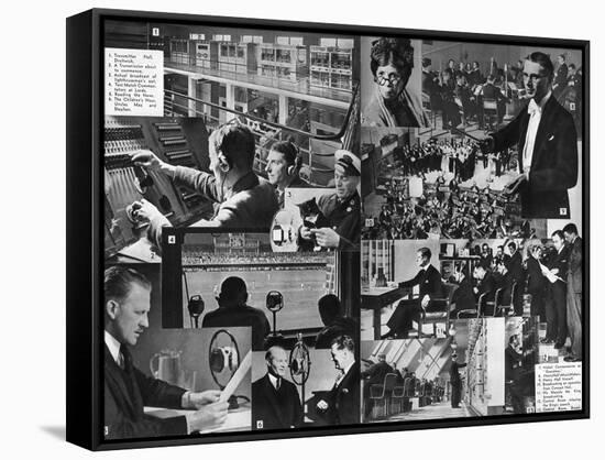 A Visit to the BBC, 1937-null-Framed Stretched Canvas