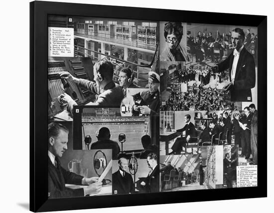 A Visit to the BBC, 1937-null-Framed Premium Giclee Print