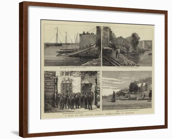 A Visit to the British Seamen's Orphan Home at Brixham-null-Framed Giclee Print