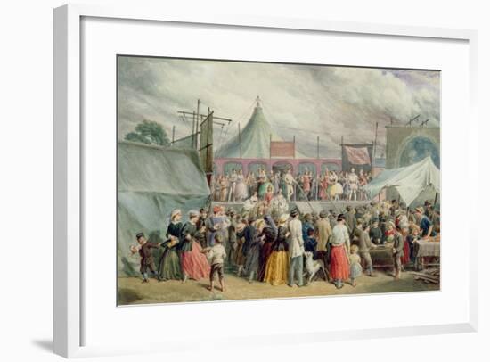 A Visit to the Circus, C.1885-Charles Green-Framed Giclee Print