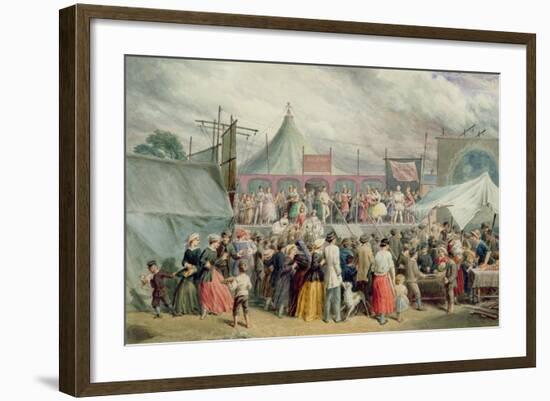 A Visit to the Circus, C.1885-Charles Green-Framed Giclee Print