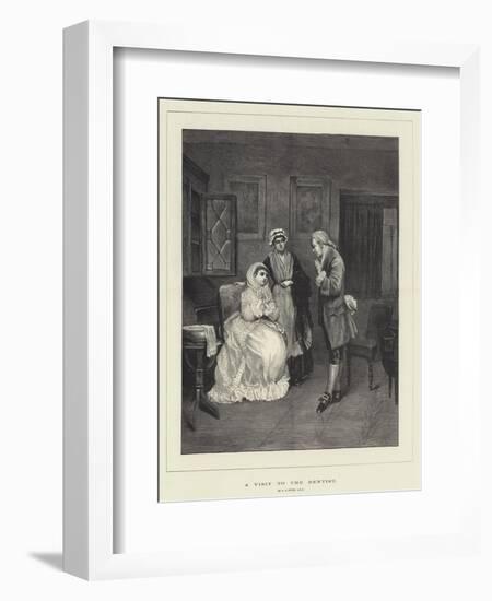 A Visit to the Dentist-George Adolphus Storey-Framed Giclee Print