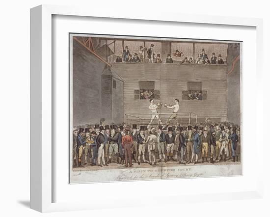 A Visit to the Fives Court, 1822-Isaac Robert Cruikshank-Framed Giclee Print