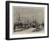 A Visit to the Fleet at Spithead, Excursion Steamers Passing Between the Lines-Charles William Wyllie-Framed Giclee Print