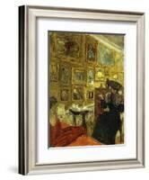 A Visit to the Hessels, La Visite Chez Les Hesel, C.1908-Edouard Vuillard-Framed Giclee Print