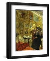A Visit to the Hessels-Edouard Vuillard-Framed Premium Giclee Print