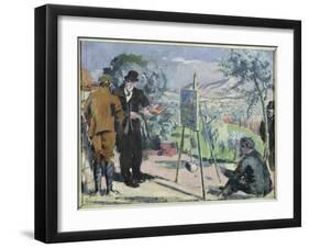 A Visit to the House of Cezanne in Aix, 1906-Maurice Denis-Framed Giclee Print