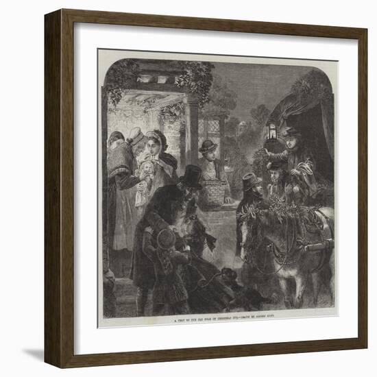 A Visit to the Old Folk on Christmas Eve-Alfred William Hunt-Framed Giclee Print