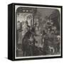 A Visit to the Old Folk on Christmas Eve-Alfred William Hunt-Framed Stretched Canvas