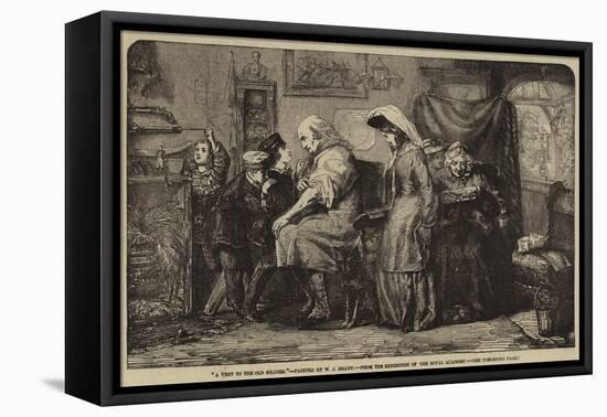 A Visit to the Old Soldier-William James Grant-Framed Stretched Canvas