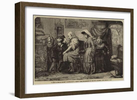 A Visit to the Old Soldier-William James Grant-Framed Giclee Print