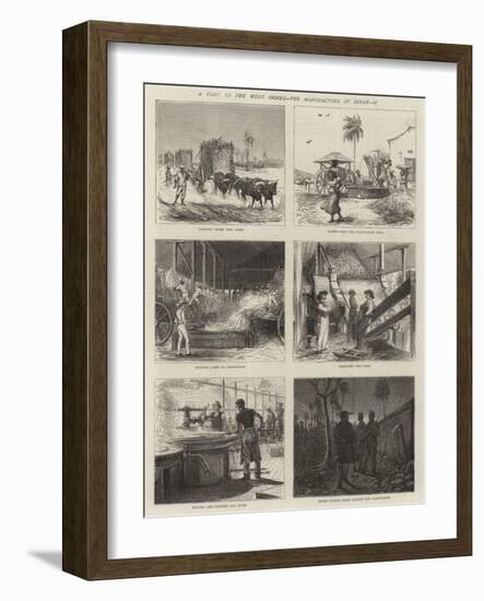 A Visit to the West Indies, the Manufacture of Sugar, II-null-Framed Giclee Print