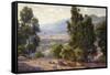 A Vista-William Wendt-Framed Stretched Canvas