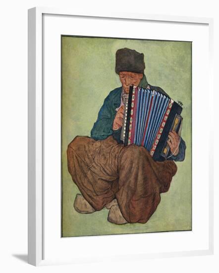 'A Volendam Musician', 19th century-Nicolaas Wilhelm Jungmann-Framed Giclee Print