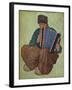 'A Volendam Musician', 19th century-Nicolaas Wilhelm Jungmann-Framed Giclee Print