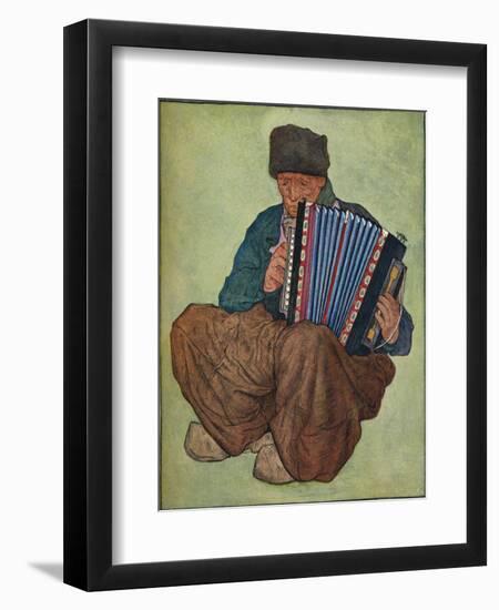 'A Volendam Musician', 19th century-Nicolaas Wilhelm Jungmann-Framed Giclee Print