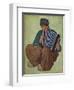 'A Volendam Musician', 19th century-Nicolaas Wilhelm Jungmann-Framed Giclee Print