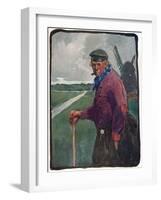 'A Volendamer', c19th century (1914-1915)-Tom Browne-Framed Giclee Print