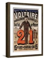 A Voltaire, circa 1877-Jules Chéret-Framed Giclee Print