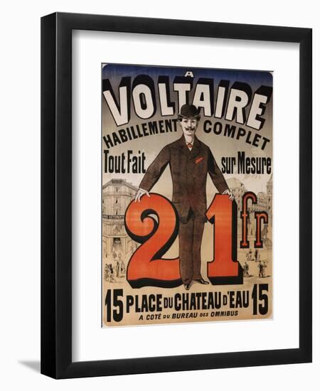 A Voltaire, circa 1877-Jules Chéret-Framed Giclee Print