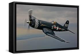 A Vought F4U-4 Corsair in Korean War Markings-null-Framed Stretched Canvas