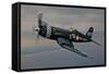 A Vought F4U-4 Corsair in Korean War Markings-null-Framed Stretched Canvas