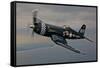 A Vought F4U-4 Corsair in Korean War Markings-null-Framed Stretched Canvas