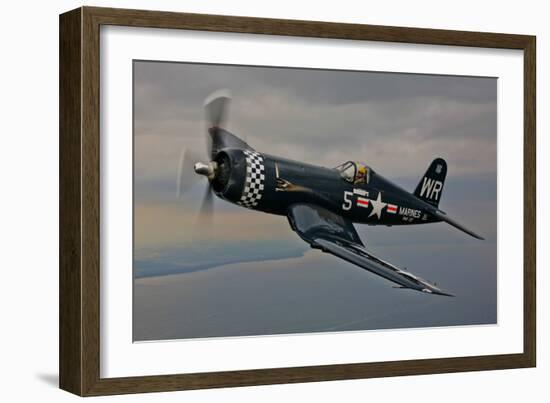 A Vought F4U-4 Corsair in Korean War Markings-null-Framed Photographic Print