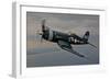 A Vought F4U-4 Corsair in Korean War Markings-null-Framed Photographic Print